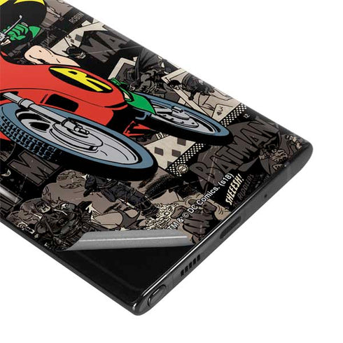 DC Comics Robin Vintage Action pose pattern Galaxy Note 10 Skin